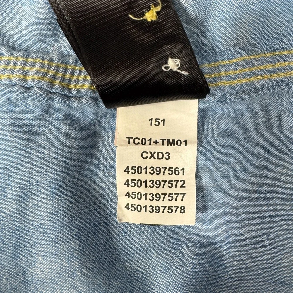 The North Face Men's Sz Medium, Short Sleeve Plaid Shirt Yellow Black Gray Blue